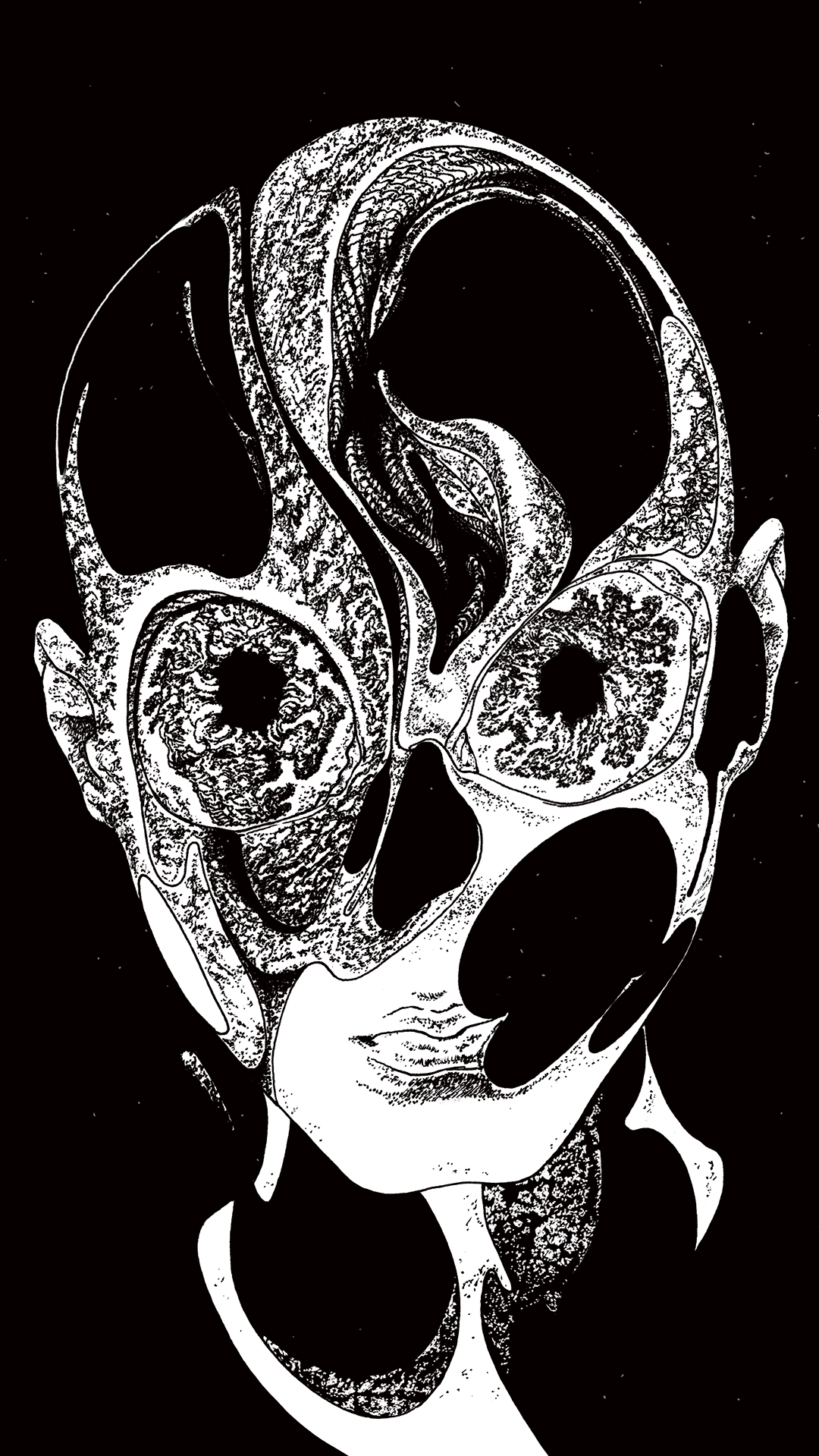 a page from FANA, original comic series, hand drawn illustration, ink on paper, 2d art, autobiography, FANA, rrfana, rr, Rita Rahimi, Ramin Rahimi,  کتاب مصور فنا ، ریتا رحیمی ، رامین رحیمی 
