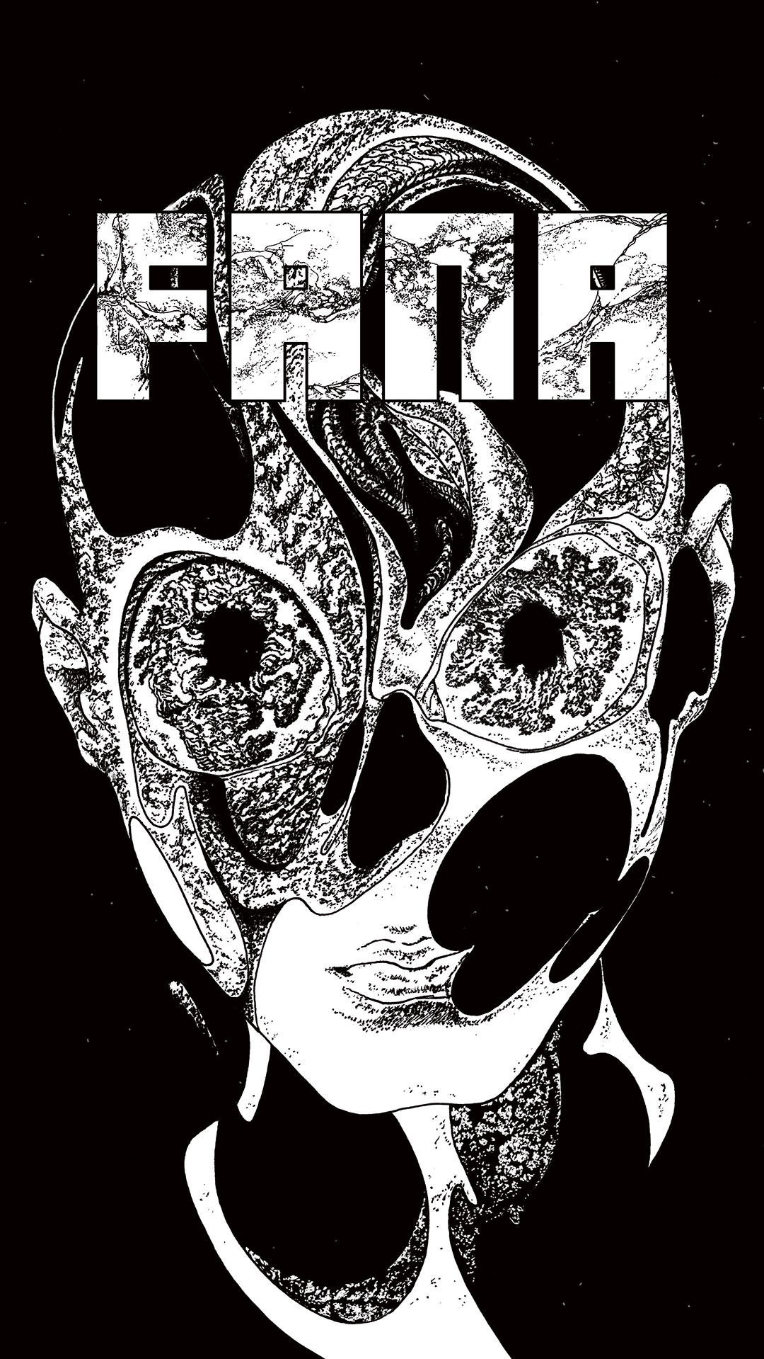 a page from FANA, original comic series, hand drawn illustration, ink on paper, 2d art, autobiography, FANA, rrfana, rr, Rita Rahimi, Ramin Rahimi,  کتاب مصور فنا ، ریتا رحیمی ، رامین رحیمی 
