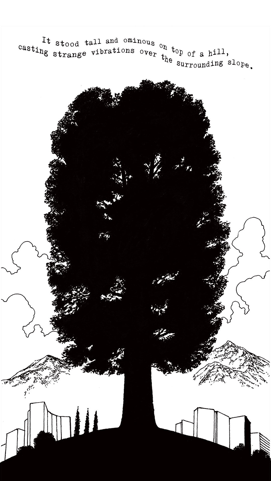 a page from FANA, original comic series, hand drawn illustration, ink on paper, 2d art, autobiography, FANA, rrfana, rr, Rita Rahimi, Ramin Rahimi,  کتاب مصور فنا ، ریتا رحیمی ، رامین رحیمی 
