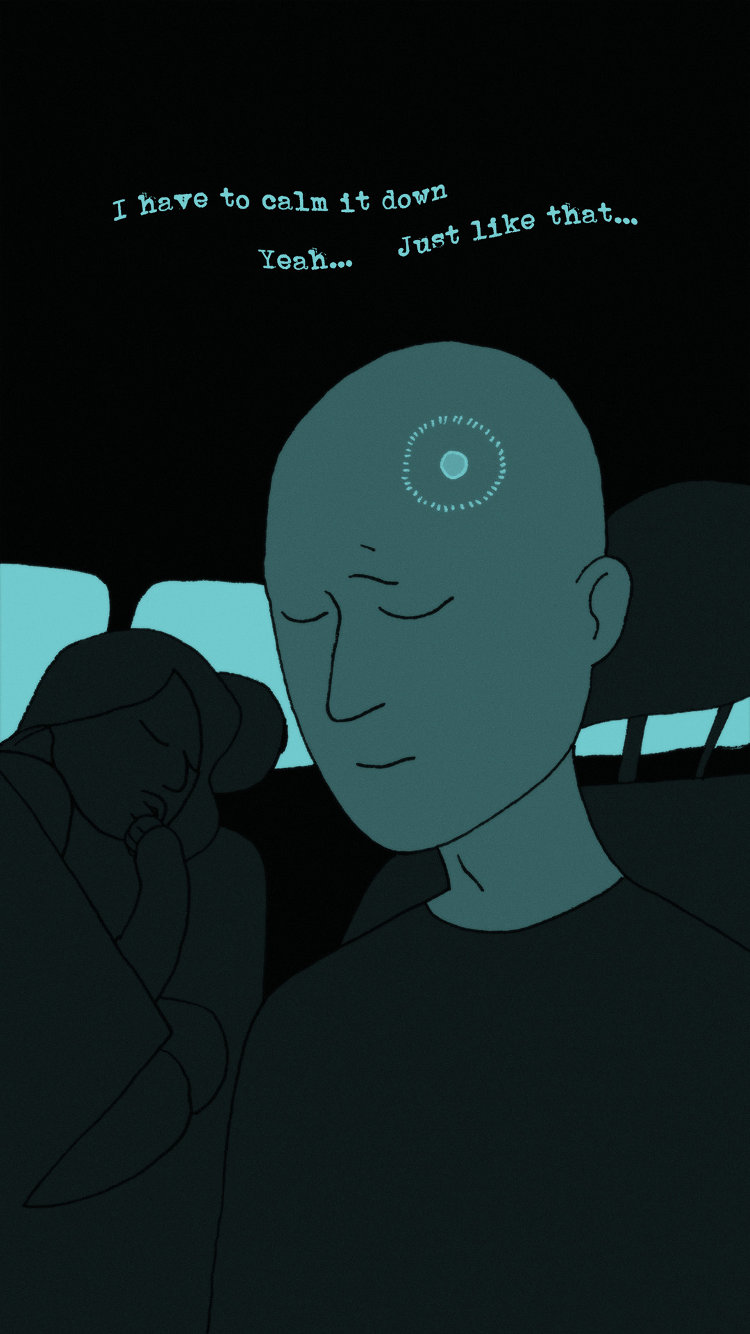 a page from FANA, original comic series, hand drawn illustration, ink on paper, 2d art, autobiography, FANA, rrfana, rr, Rita Rahimi, Ramin Rahimi,  کتاب مصور فنا ، ریتا رحیمی ، رامین رحیمی 
