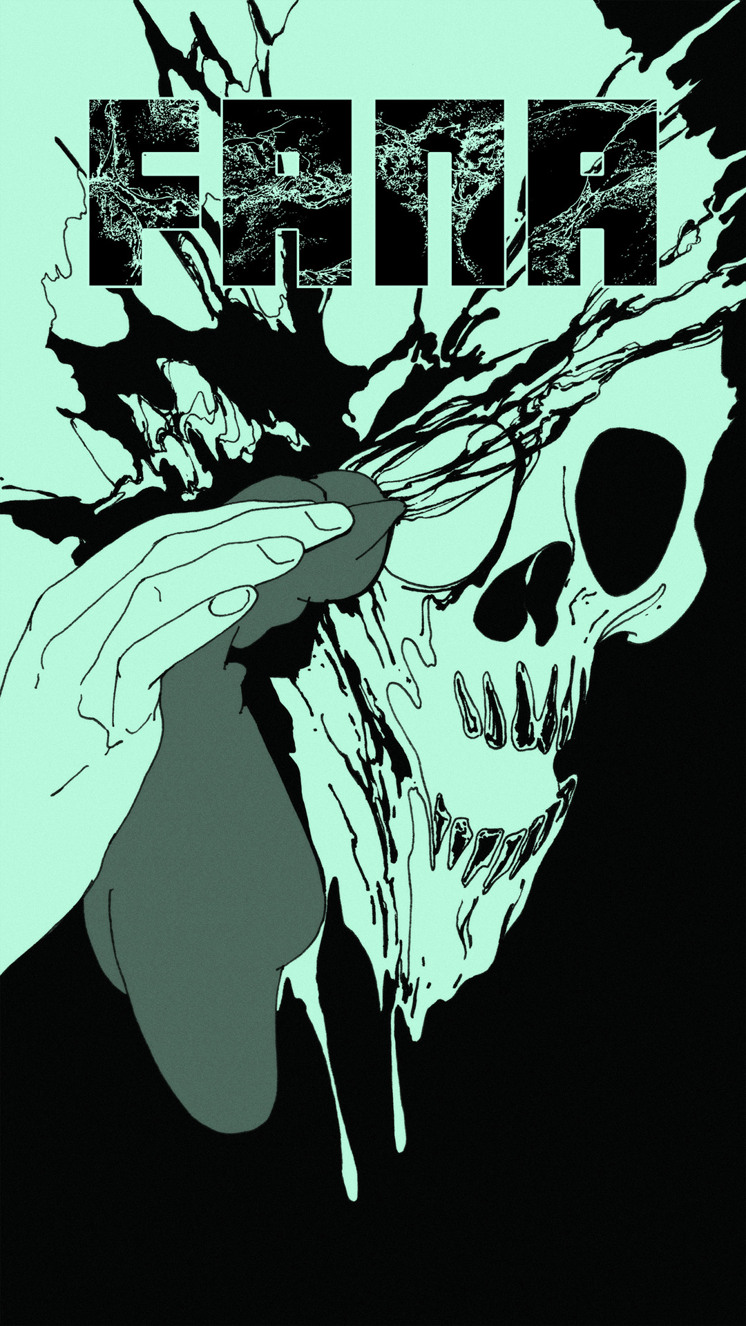 a page from FANA, original comic series, hand drawn illustration, ink on paper, 2d art, autobiography, FANA, rrfana, rr, Rita Rahimi, Ramin Rahimi,  کتاب مصور فنا ، ریتا رحیمی ، رامین رحیمی 
