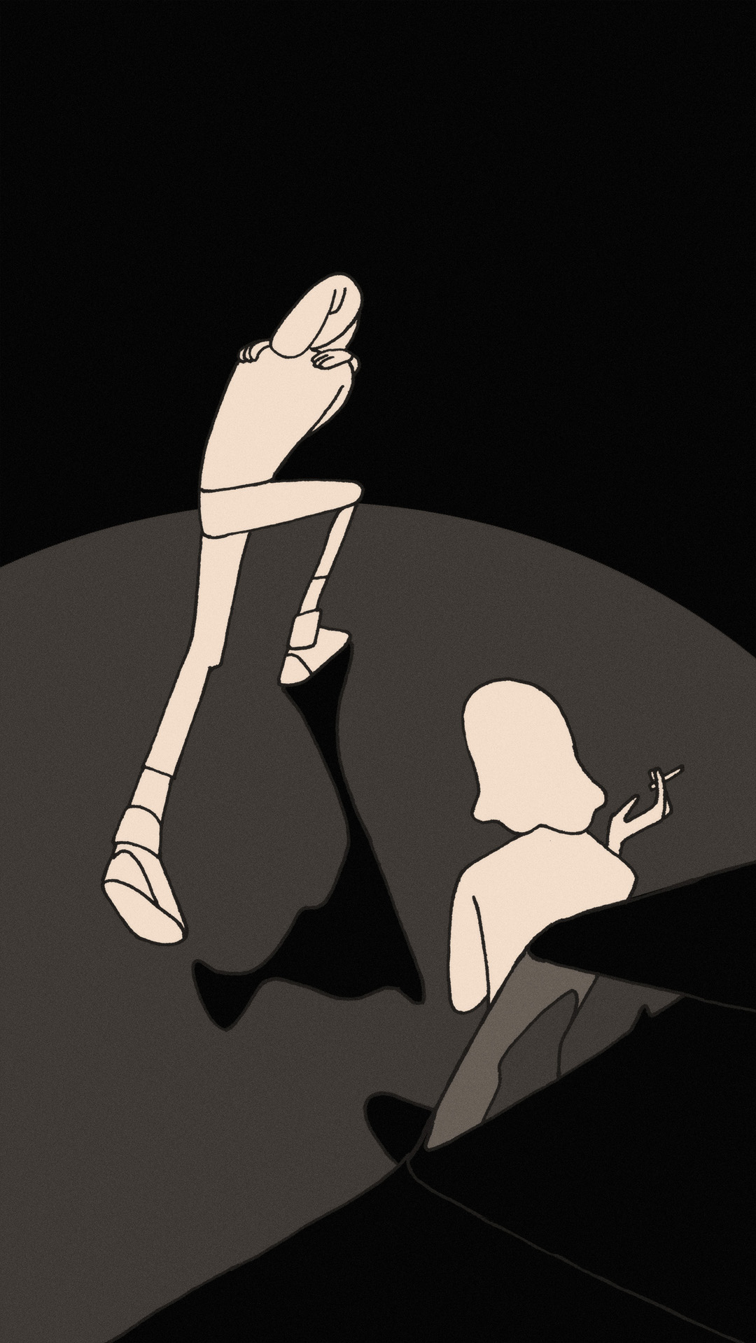 a page from FANA, original comic series, hand drawn illustration, ink on paper, 2d art, autobiography, FANA, rrfana, rr, Rita Rahimi, Ramin Rahimi,  کتاب مصور فنا ، ریتا رحیمی ، رامین رحیمی 
