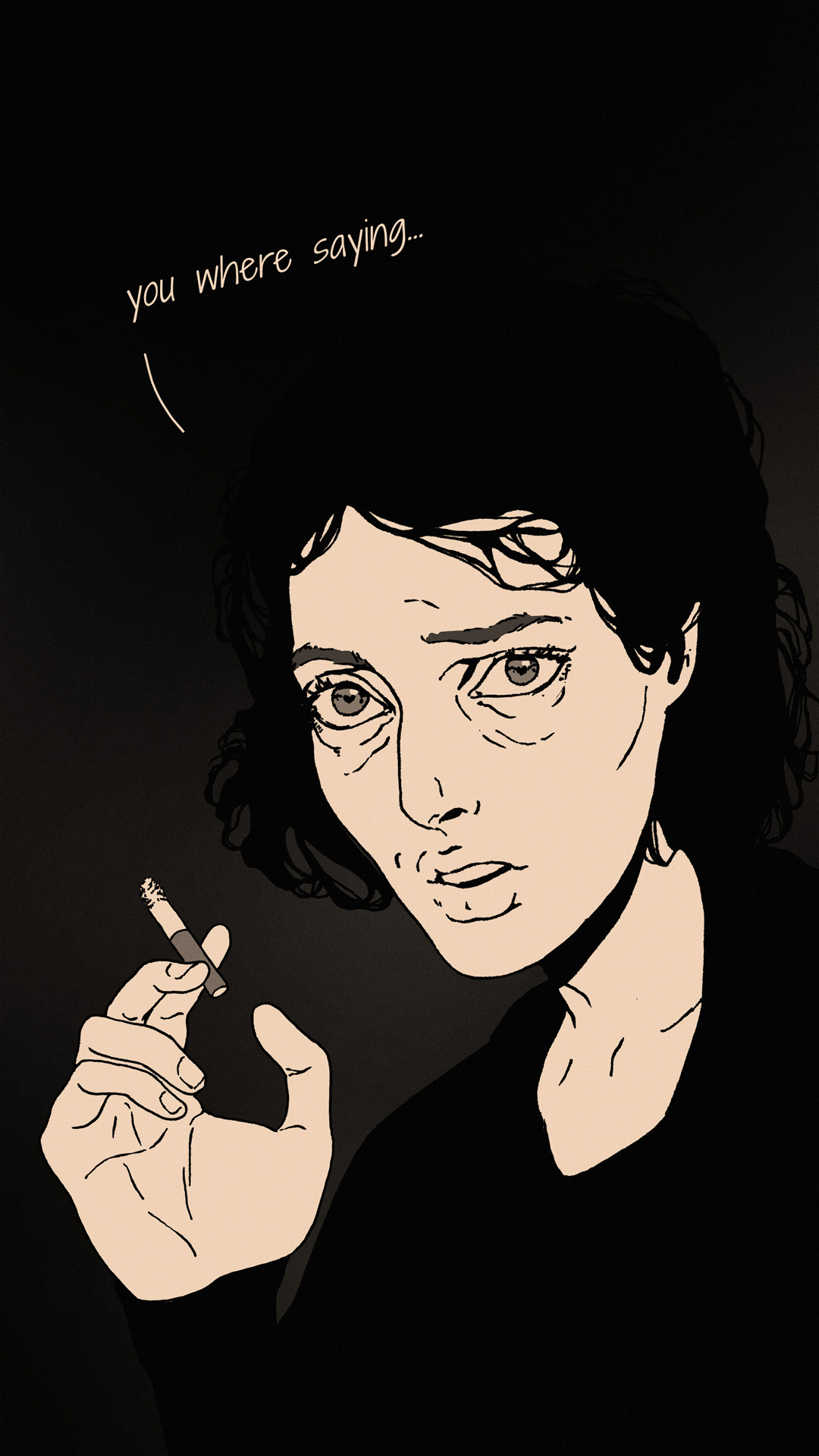 a page from FANA, original comic series, hand drawn illustration, ink on paper, 2d art, autobiography, FANA, rrfana, rr, Rita Rahimi, Ramin Rahimi,  کتاب مصور فنا ، ریتا رحیمی ، رامین رحیمی 
